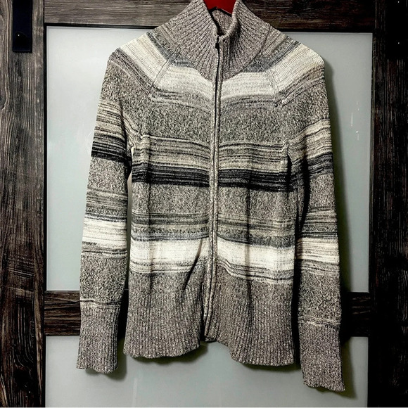 Eddie Bauer Grandmacore Women's PM Cotton Sweater Cardigan Chunky Full Zip - Picture 1 of 10